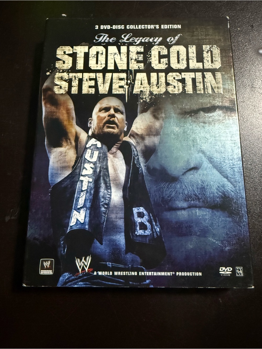 WWE The legacy of stone cold Steve Austin 3 disc dvd set tested (bx5)